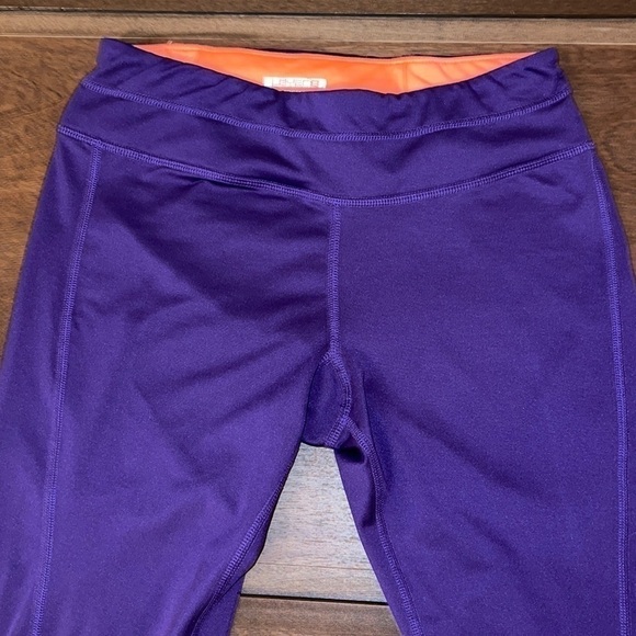 Layers 8 QWICK DRY Purple & Orange Detail Leggings Sz. S - Picture 13 of 17